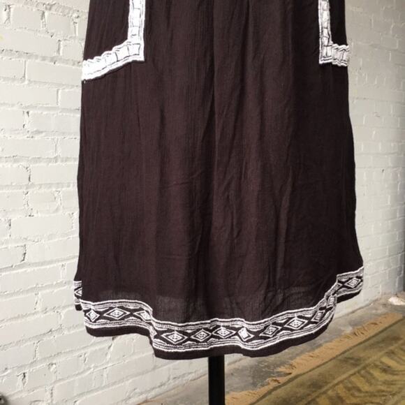 Black and white Mini dress. Boho. NWOT. Size S - Picture 4 of 6